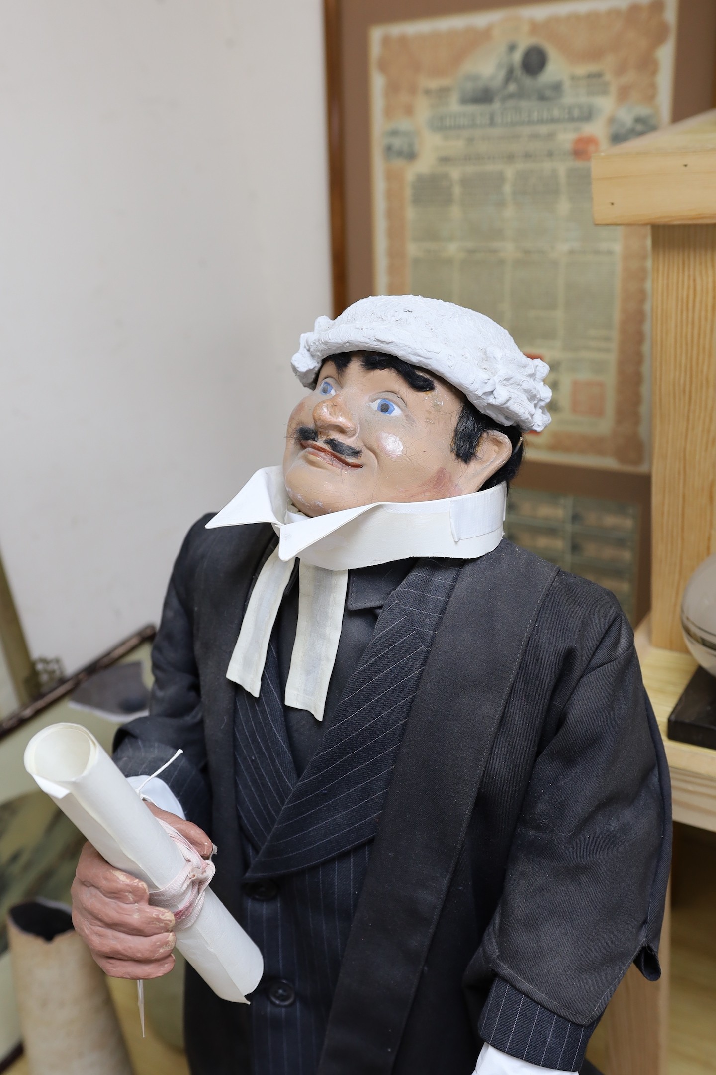 An automaton model of a barrister, 77cm